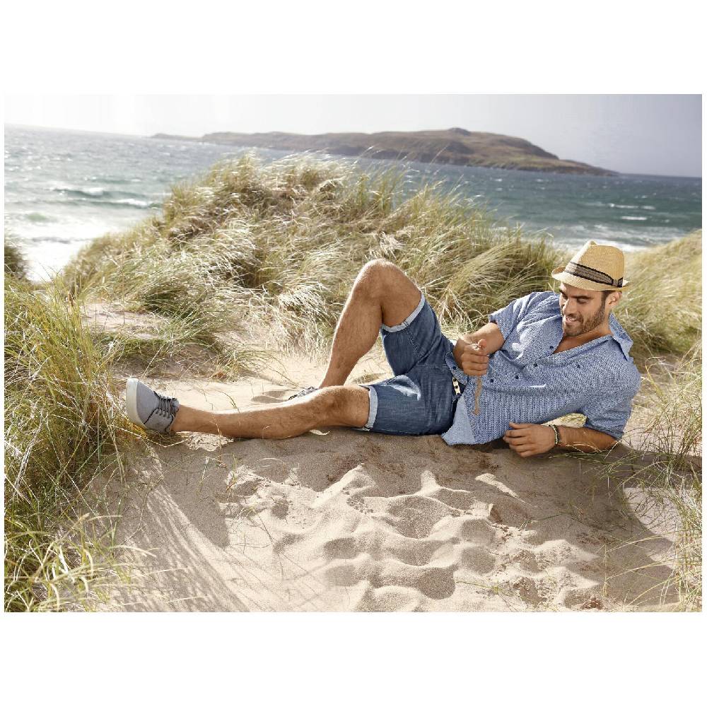 Jan Vanderstorm Jeansbermuda LENAS Blau