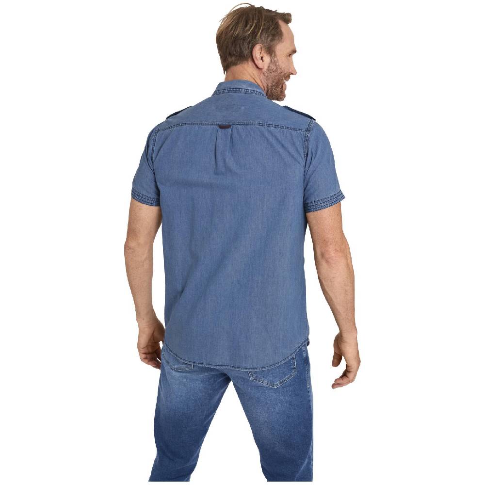 Jan Vanderstorm Jeanshemd LORENSIUS Blau