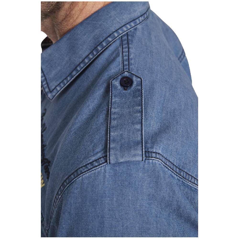 Jan Vanderstorm Jeanshemd LORENSIUS Blau