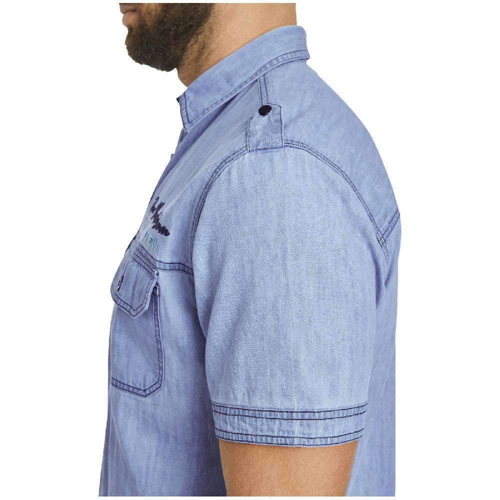 Jan Vanderstorm Jeanshemd LORENSIUS Hellblau