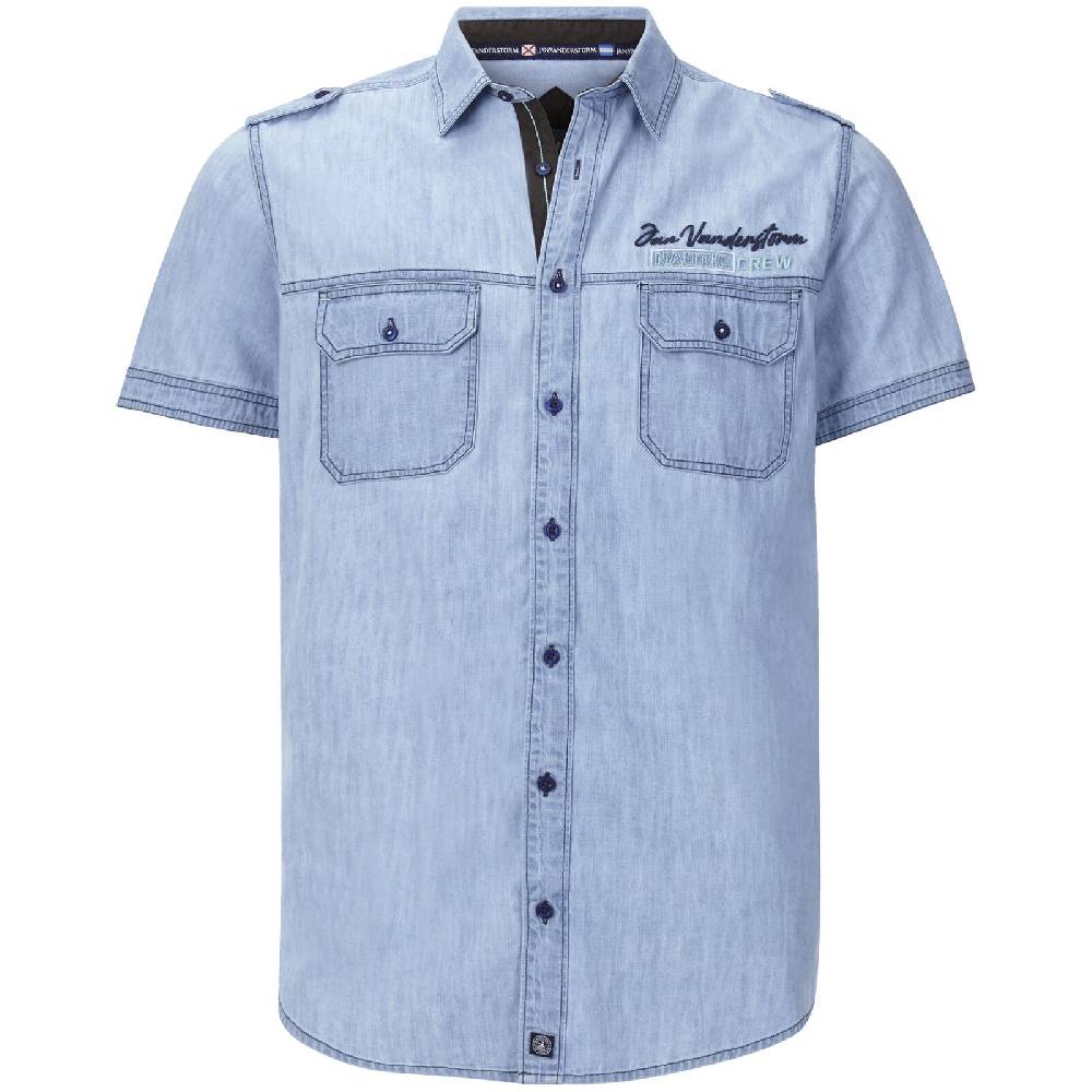 Jan Vanderstorm Jeanshemd LORENSIUS hellblau