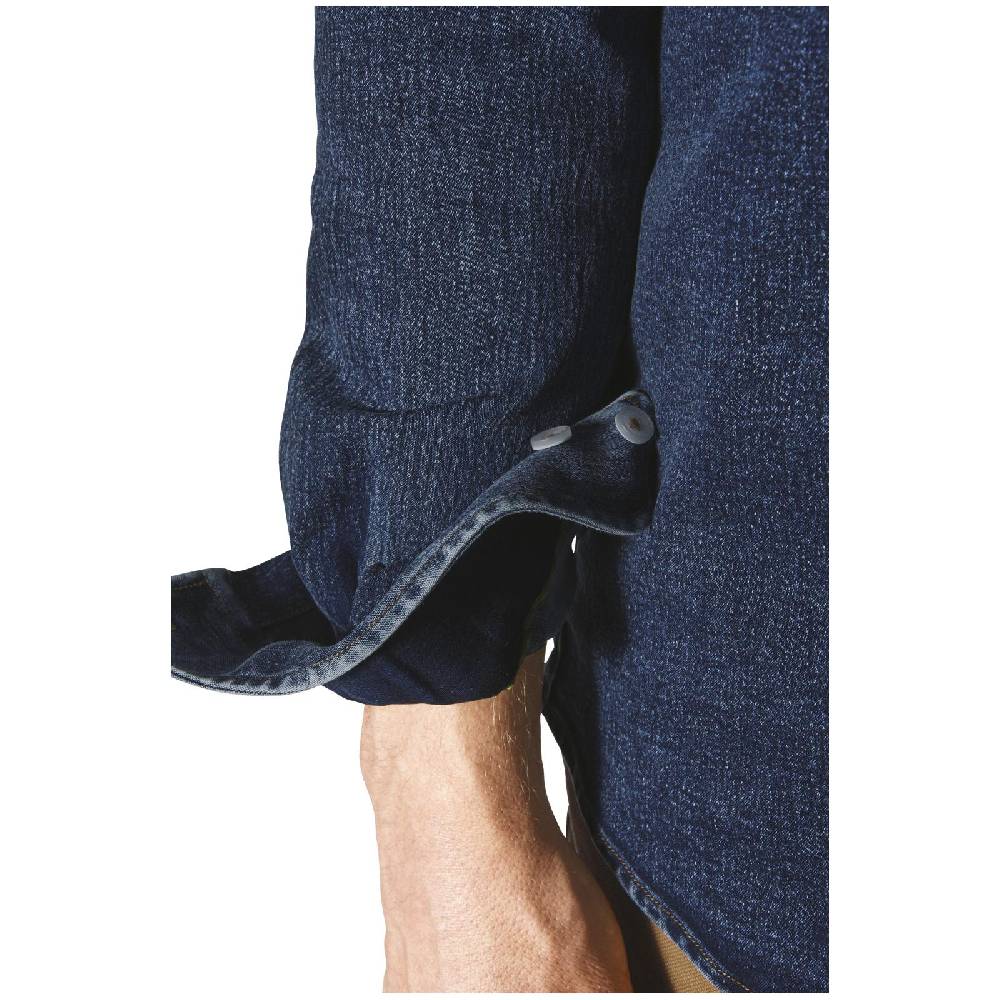 Jan Vanderstorm Jeanshemd OLAVIK Dunkelblau