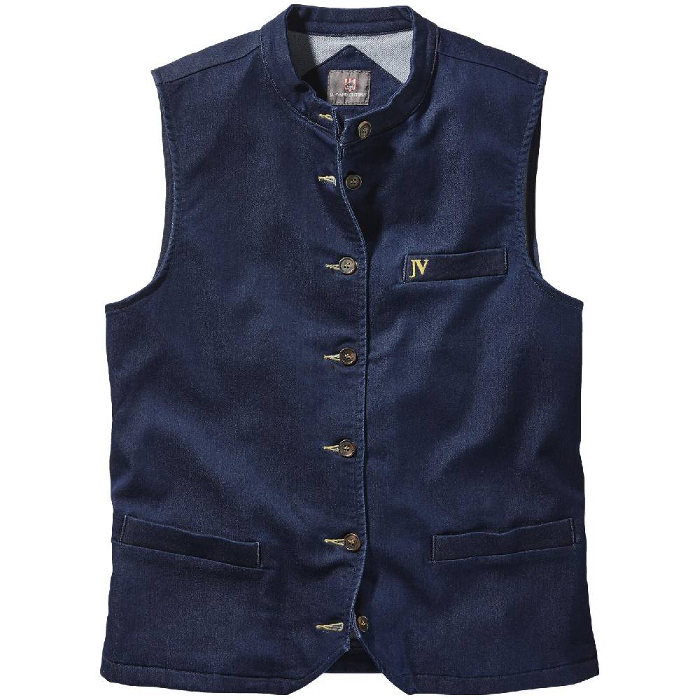 Jan Vanderstorm Jeansweste HILDEVIN Dunkelblau