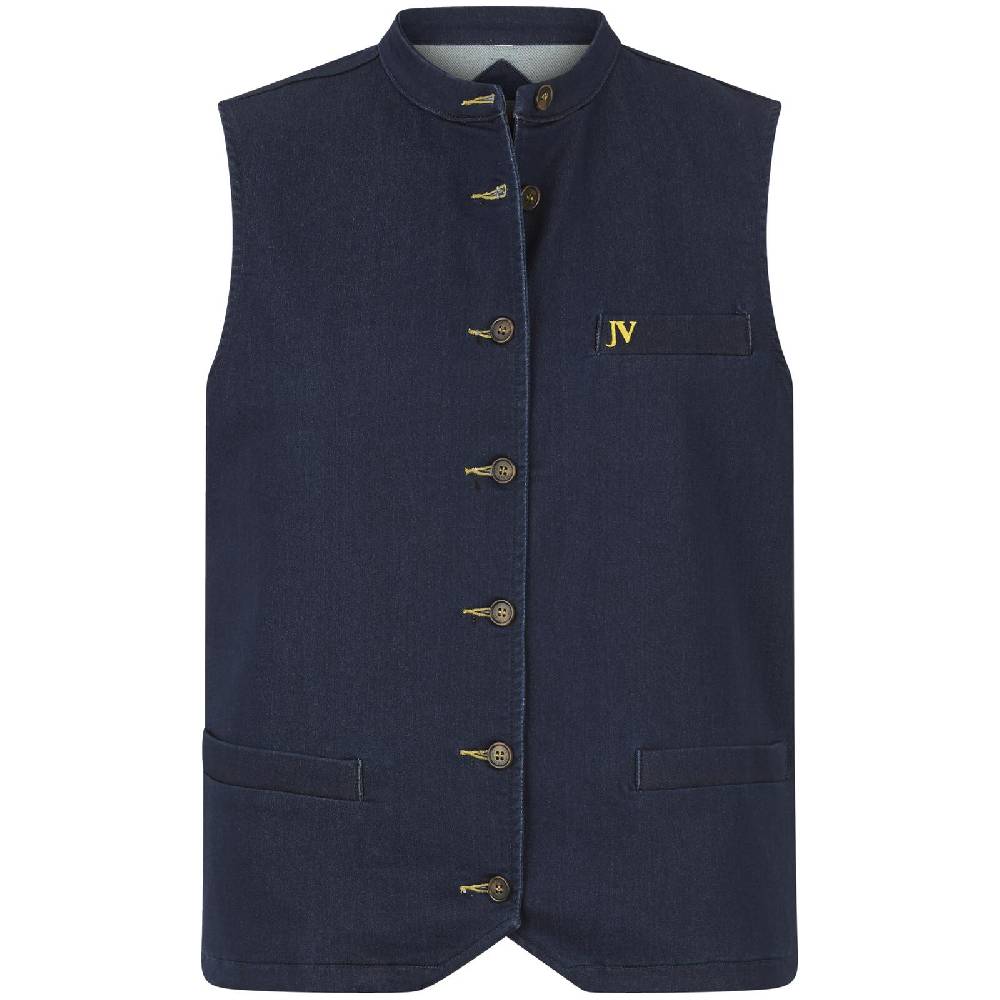 Jan Vanderstorm Jeansweste HILDEVIN dunkelblau