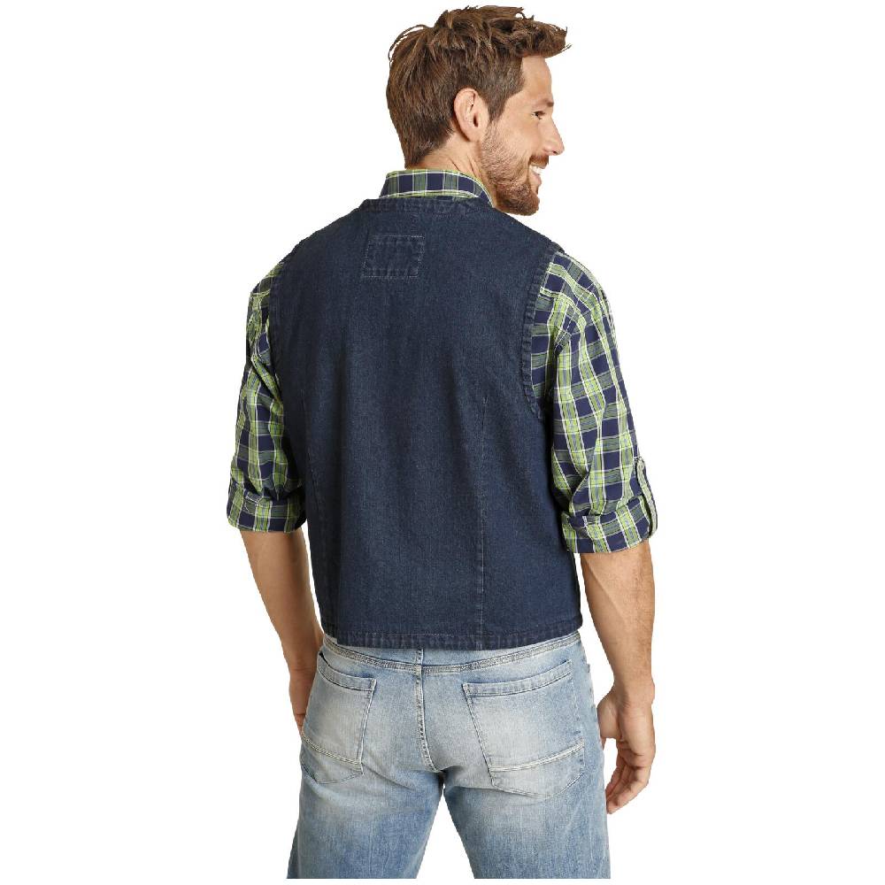 Jan Vanderstorm Jeansweste VALFRID Dunkelblau