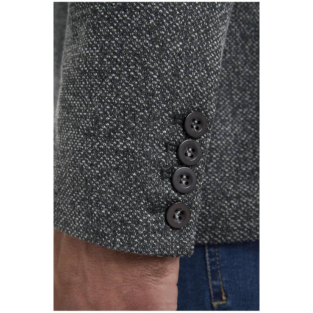 Jan Vanderstorm Jersey-Sakko ALBIN Grau Melange