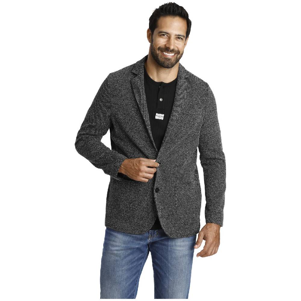 Jan Vanderstorm Jersey-Sakko ALBIN Schwarz Melange