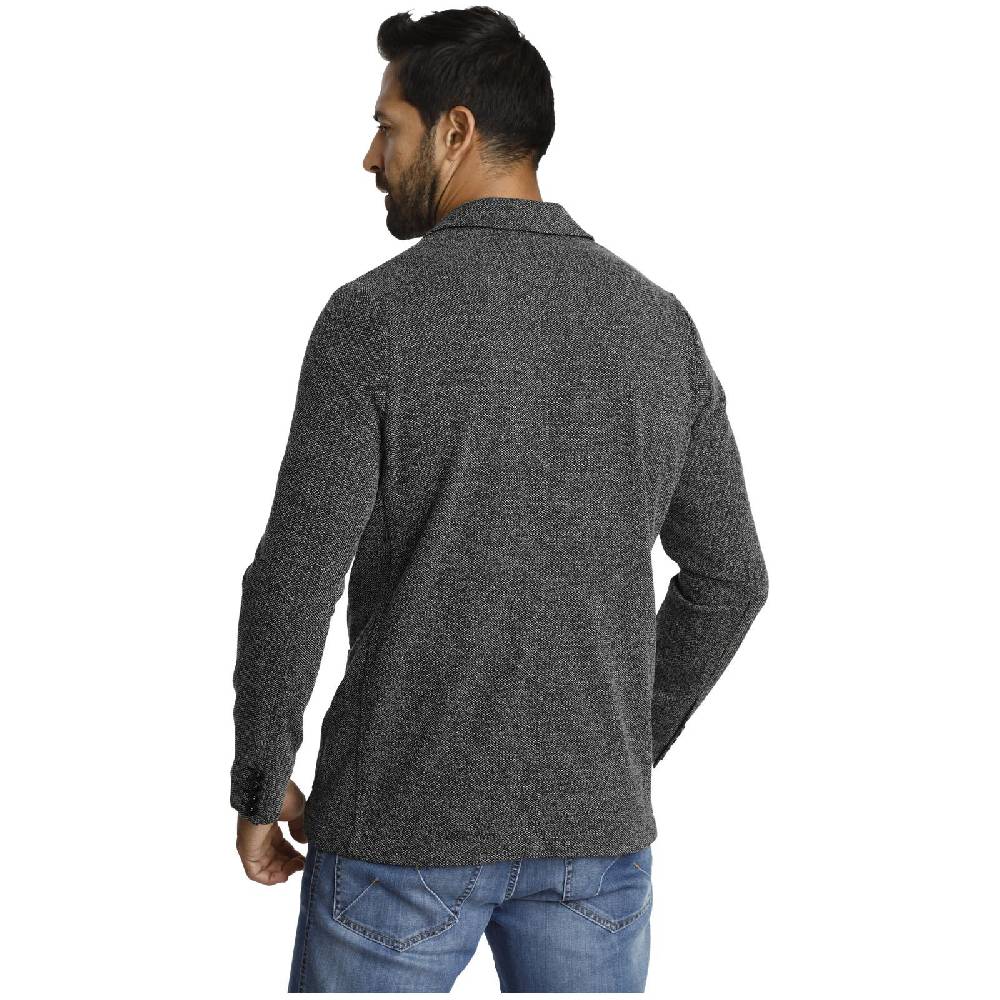 Jan Vanderstorm Jersey-Sakko ALBIN Schwarz Melange