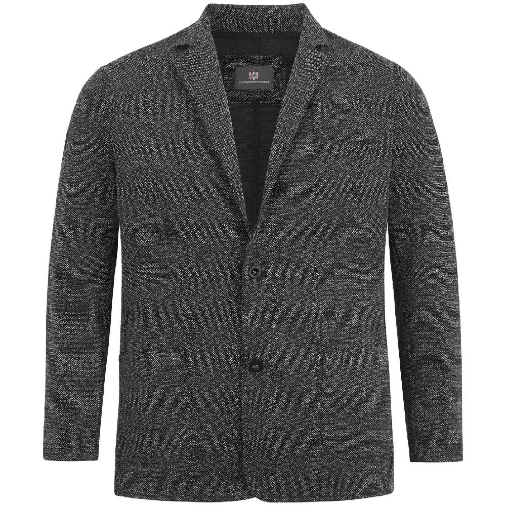 Jan Vanderstorm Jersey-Sakko ALBIN schwarz melange