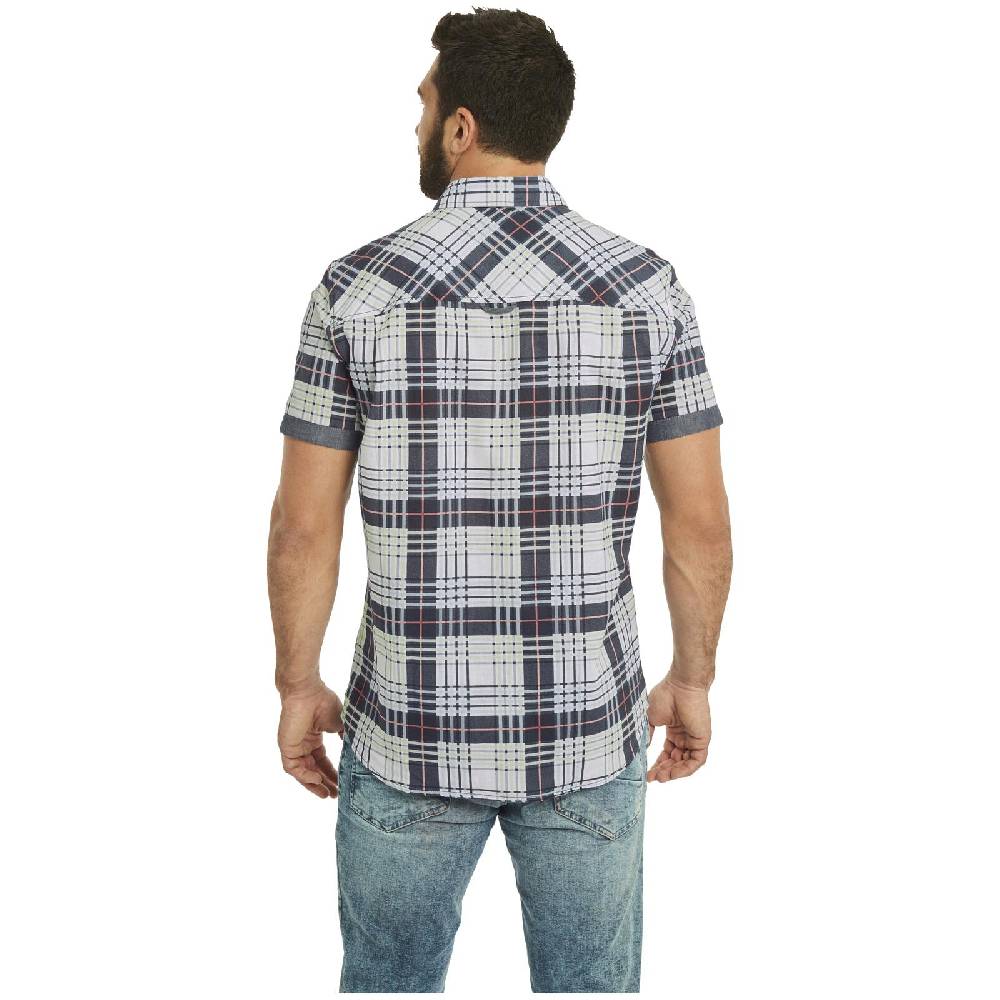 Jan Vanderstorm Kurzarmhemd AGNE Mint Kariert