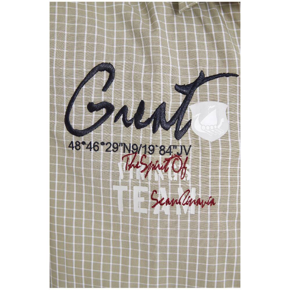 Jan Vanderstorm Kurzarmhemd AJULE Beige Kariert