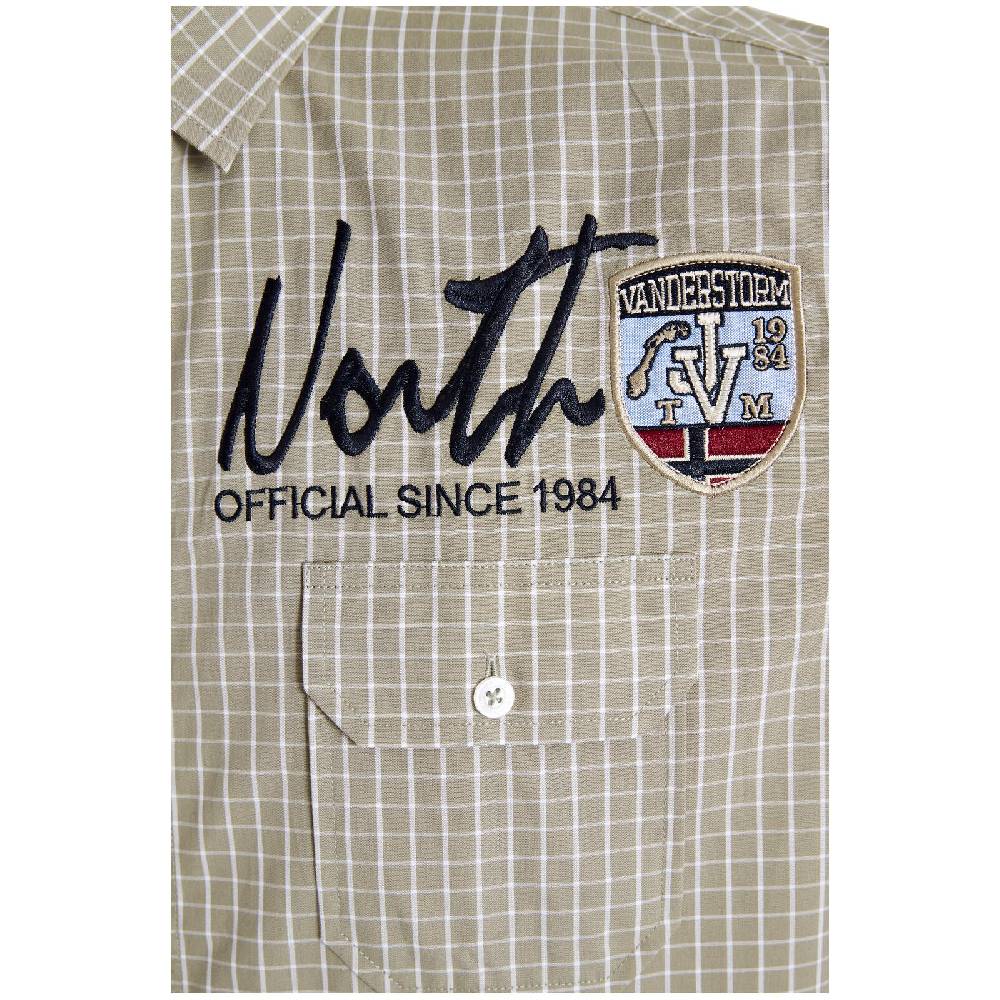 Jan Vanderstorm Kurzarmhemd AJULE Beige Kariert