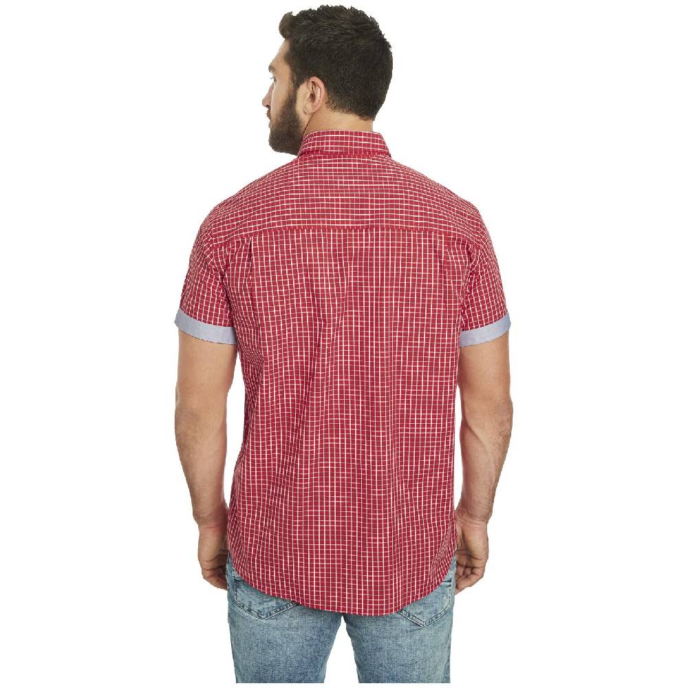 Jan Vanderstorm Kurzarmhemd AJULE Rot Kariert