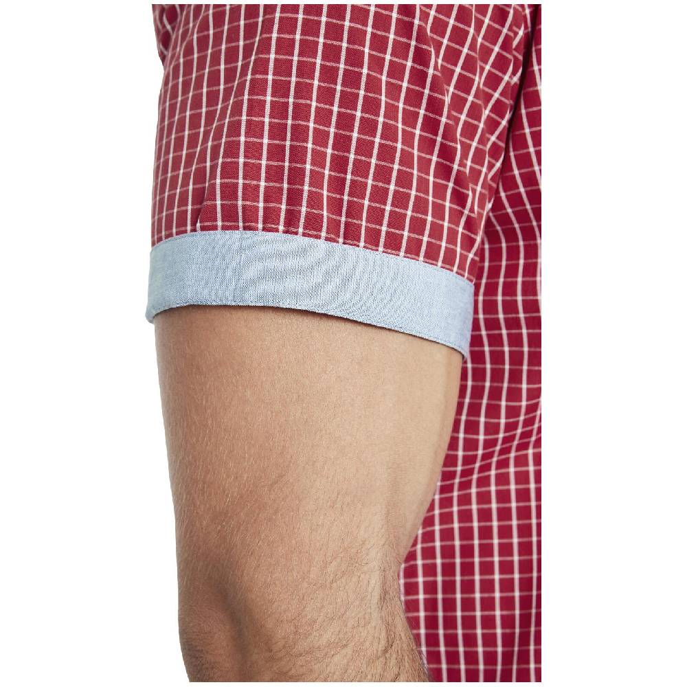 Jan Vanderstorm Kurzarmhemd AJULE Rot Kariert