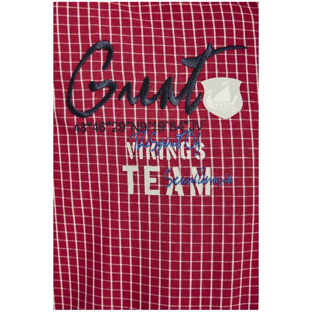 Jan Vanderstorm Kurzarmhemd AJULE Rot Kariert