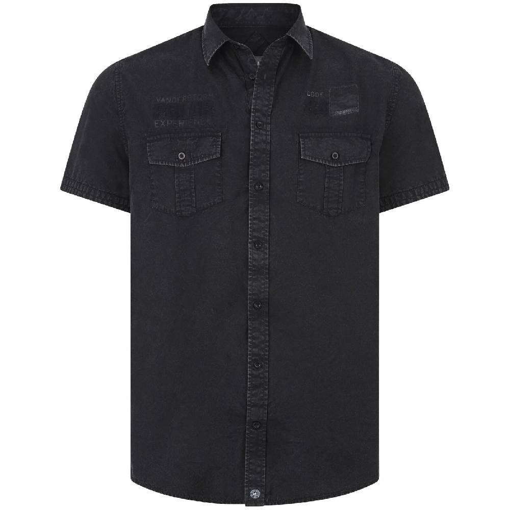 Jan Vanderstorm Kurzarmhemd ALPRI dunkelgrau