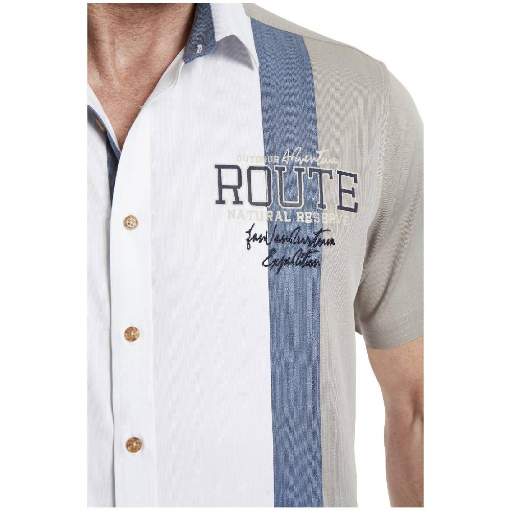 Jan Vanderstorm Kurzarmhemd BODVAR Weiß