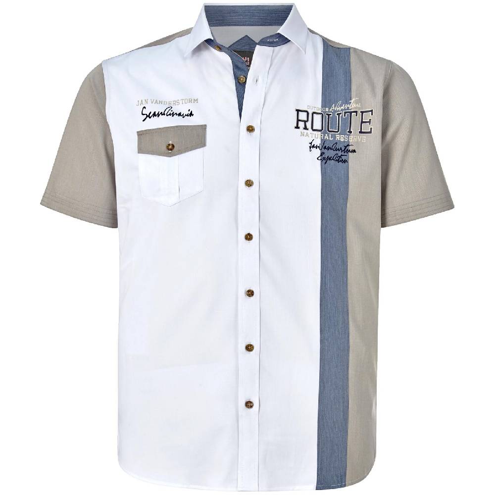 Jan Vanderstorm Kurzarmhemd BODVAR weiß