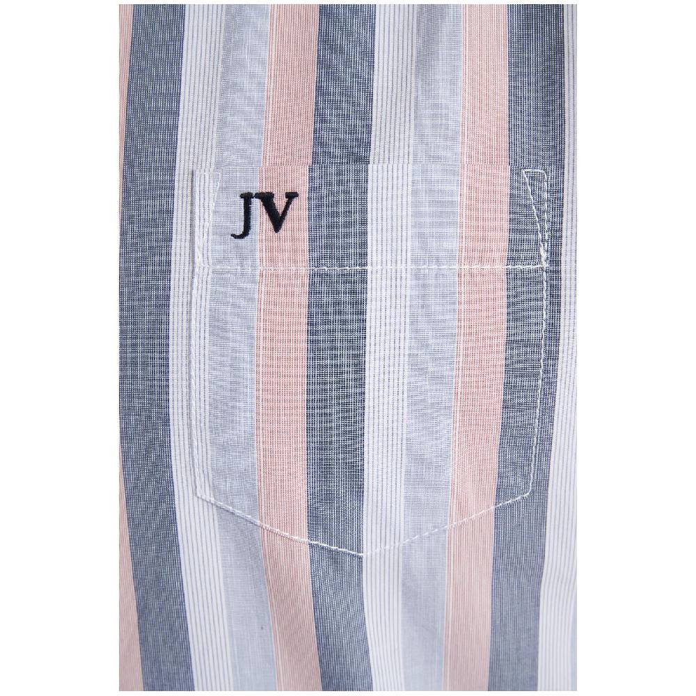 Jan Vanderstorm Kurzarmhemd EIBO Blau Gestreift