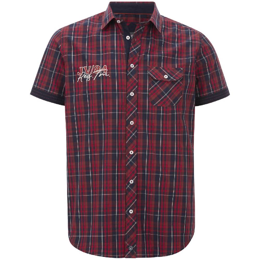 Jan Vanderstorm Kurzarmhemd EMYLS dunkelrot