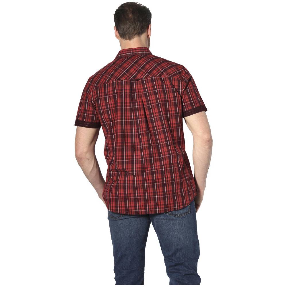 Jan Vanderstorm Kurzarmhemd EMYLS Rot Kariert