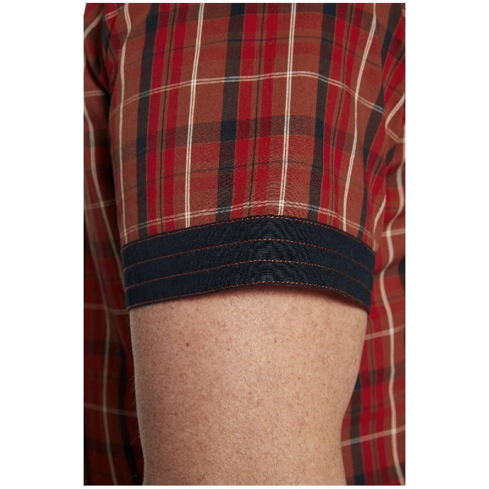 Jan Vanderstorm Kurzarmhemd EMYLS Rot Kariert