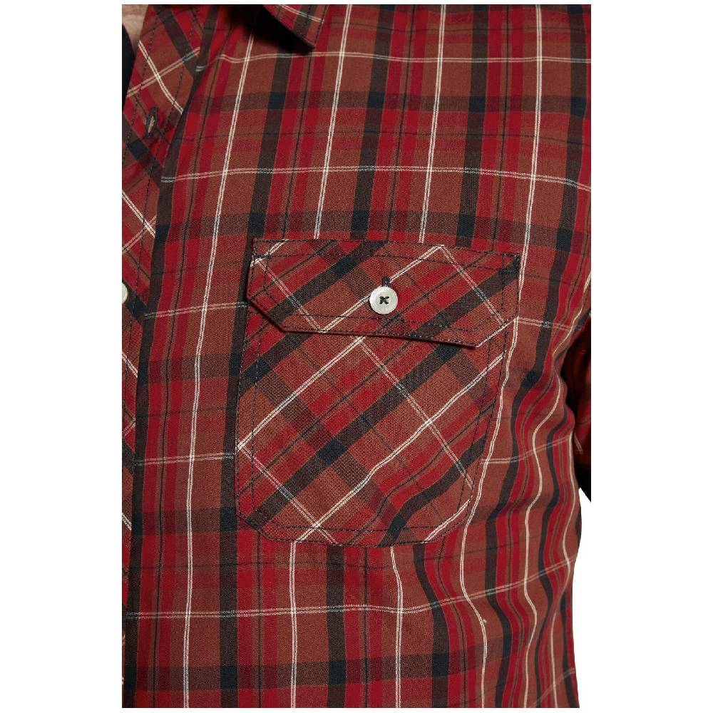 Jan Vanderstorm Kurzarmhemd EMYLS Rot Kariert