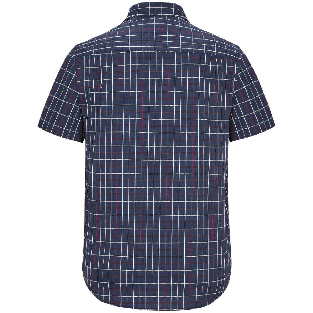 Jan Vanderstorm Kurzarmhemd FEELIKS Dunkelblau