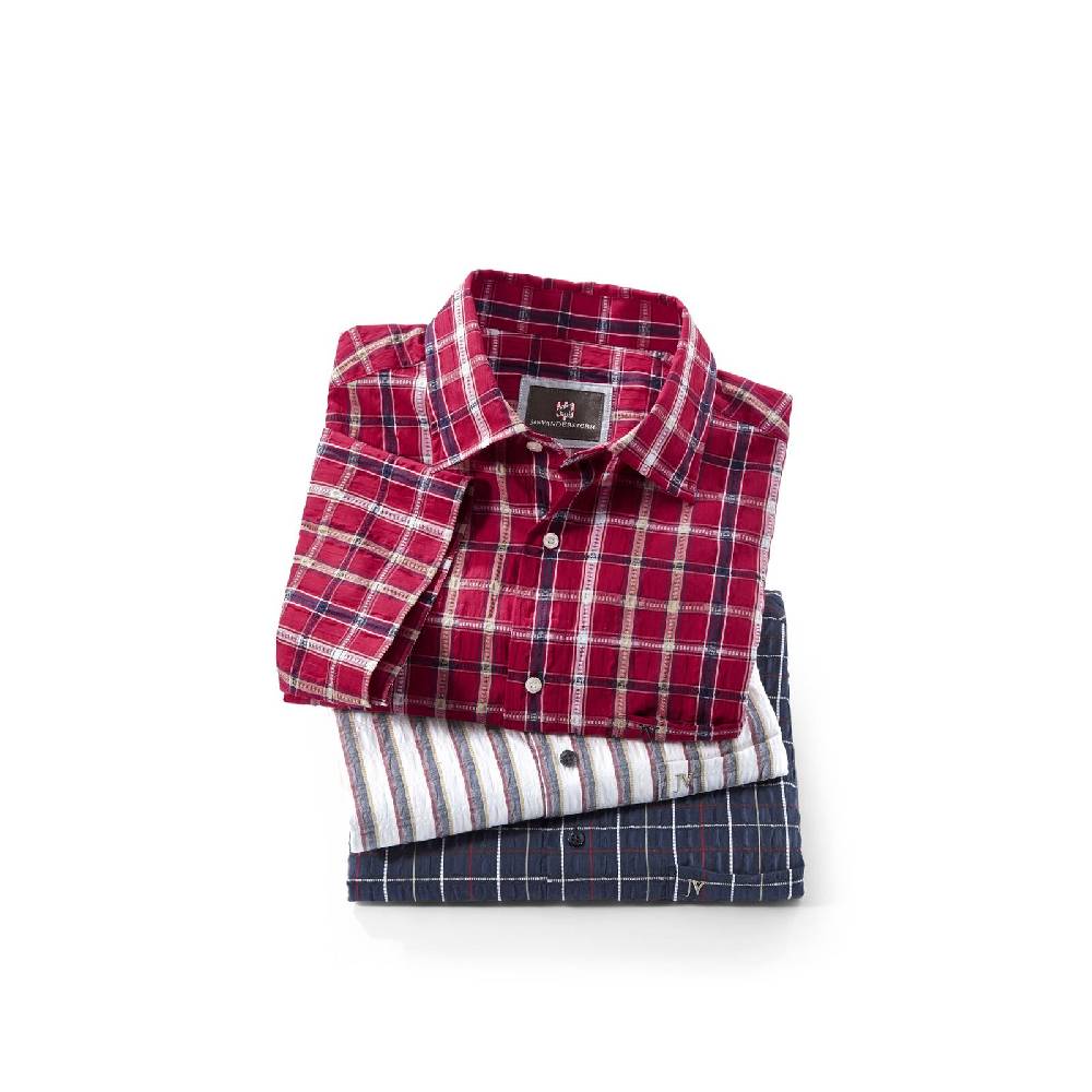 Jan Vanderstorm Kurzarmhemd FEELIKS Rot