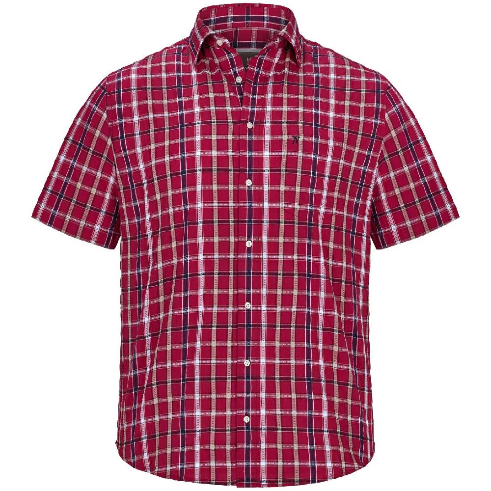 Jan Vanderstorm Kurzarmhemd FEELIKS rot