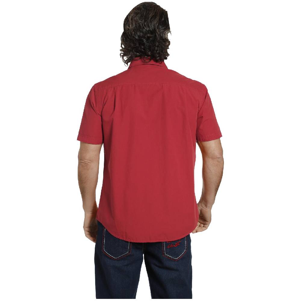 Jan Vanderstorm Kurzarmhemd FREYDIS Rot
