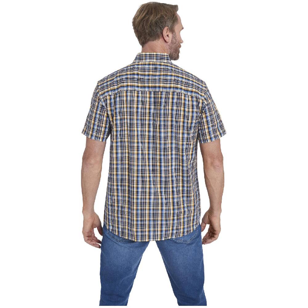 Jan Vanderstorm Kurzarmhemd GILLIS Blau Kariert