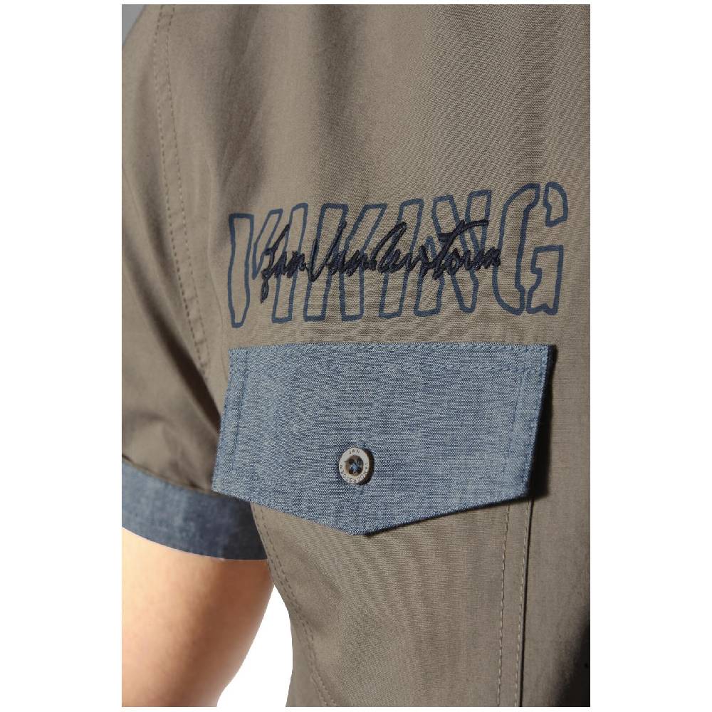 Jan Vanderstorm Kurzarmhemd HERKKO Beige