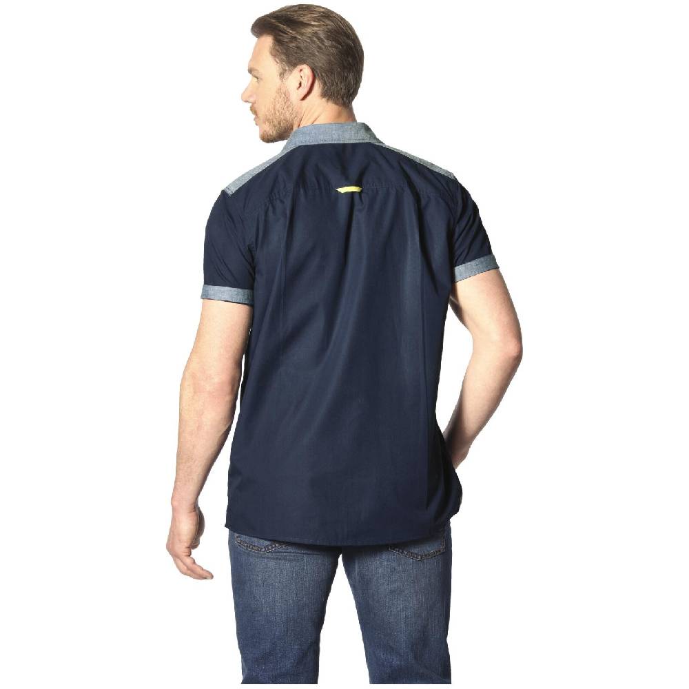 Jan Vanderstorm Kurzarmhemd HERKKO Dunkelblau