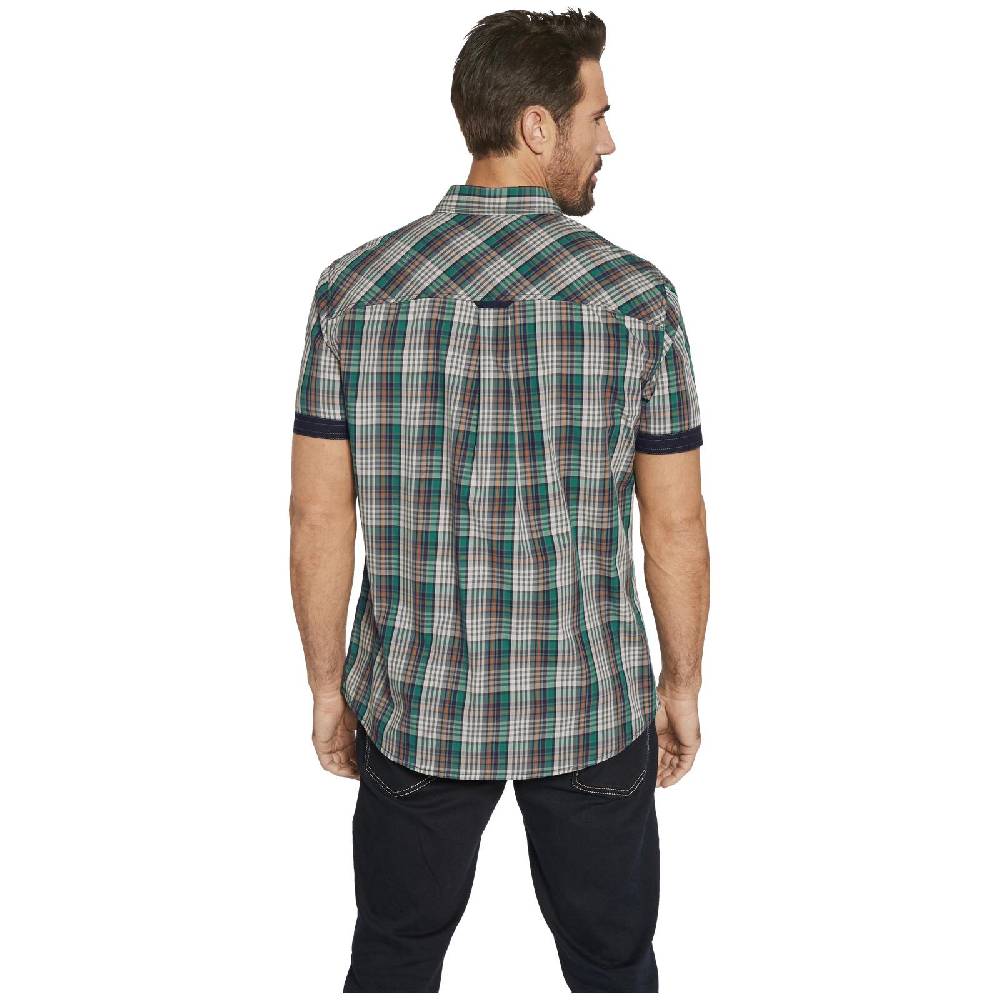 Jan Vanderstorm Kurzarmhemd JOSAK Grün Kariert