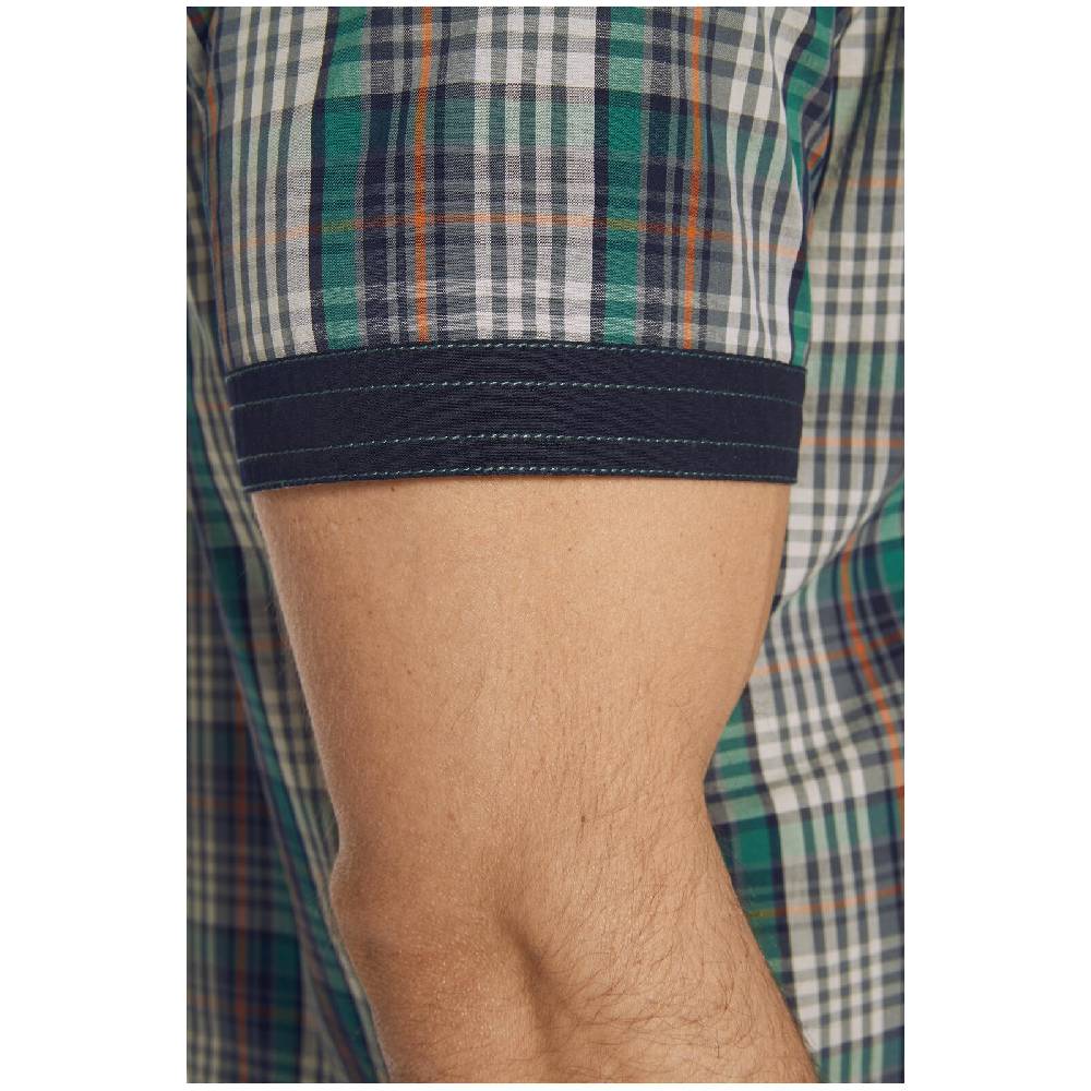 Jan Vanderstorm Kurzarmhemd JOSAK Grün Kariert