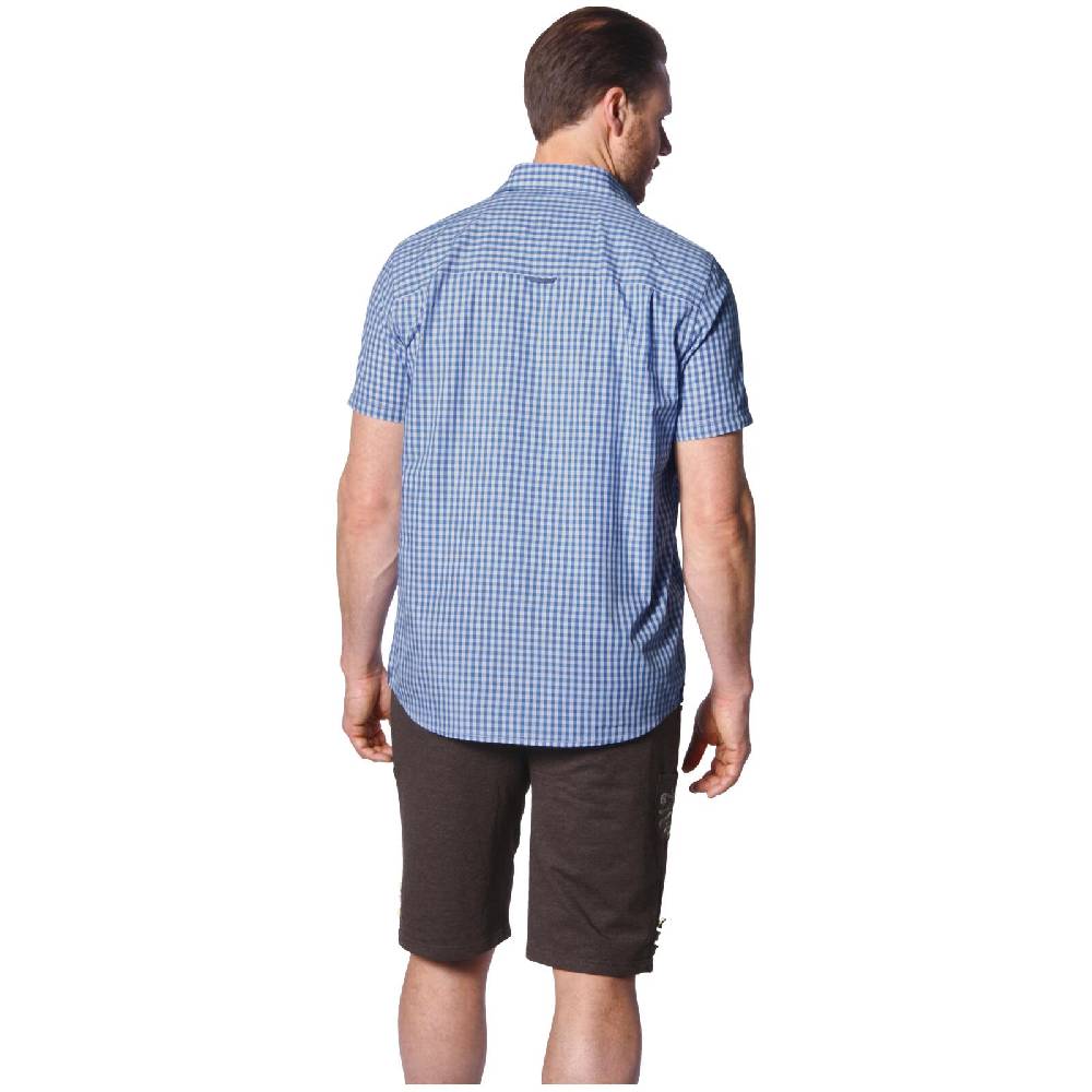 Jan Vanderstorm Kurzarmhemd KJETTIL Blau