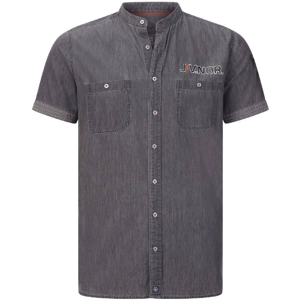 Jan Vanderstorm Kurzarmhemd LUZZA grau