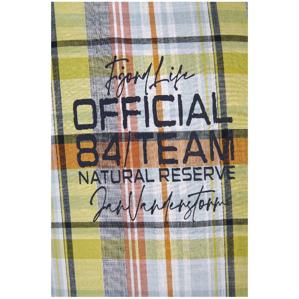 Jan Vanderstorm Kurzarmhemd MAART Grün Kariert