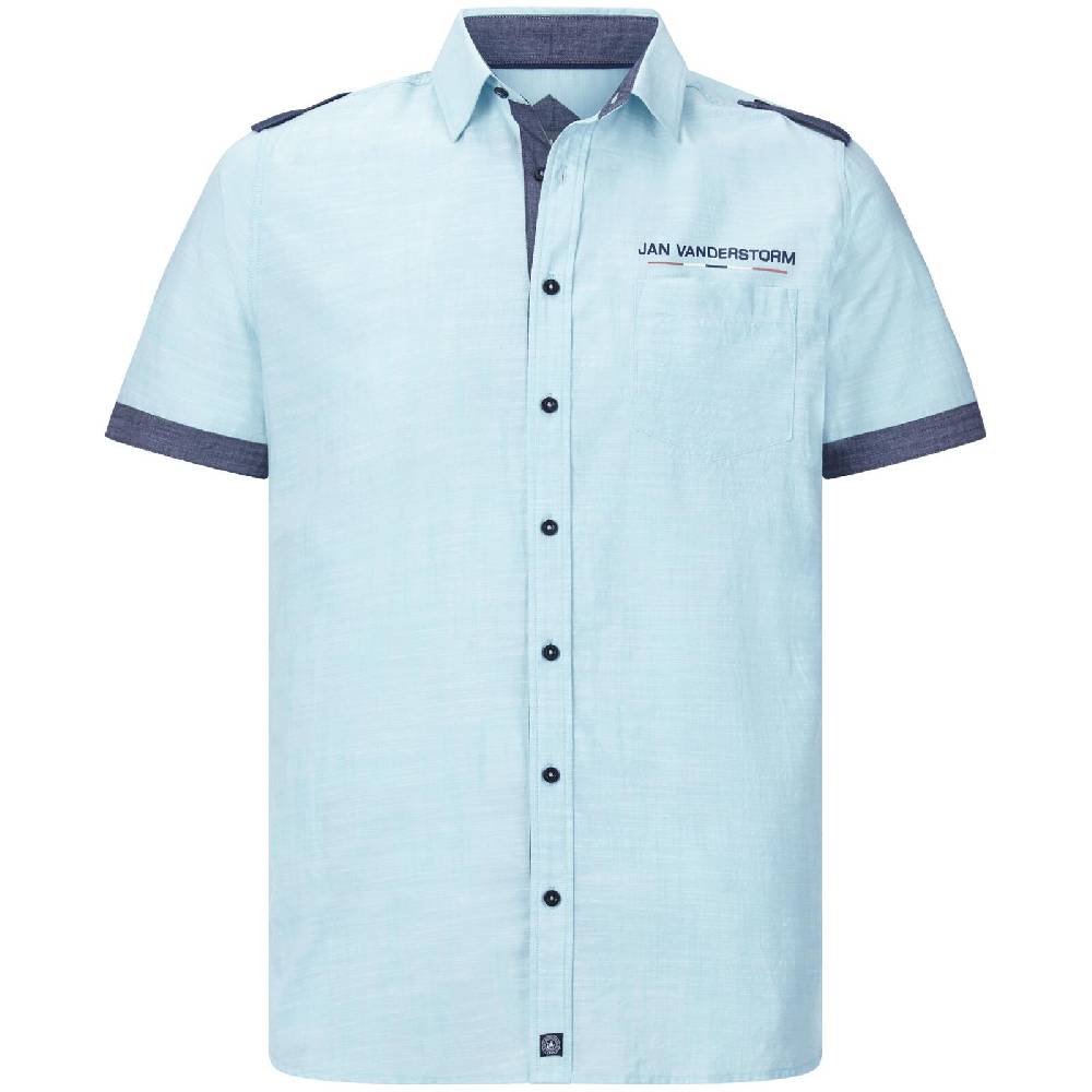 Jan Vanderstorm Kurzarmhemd MELFRED türkis
