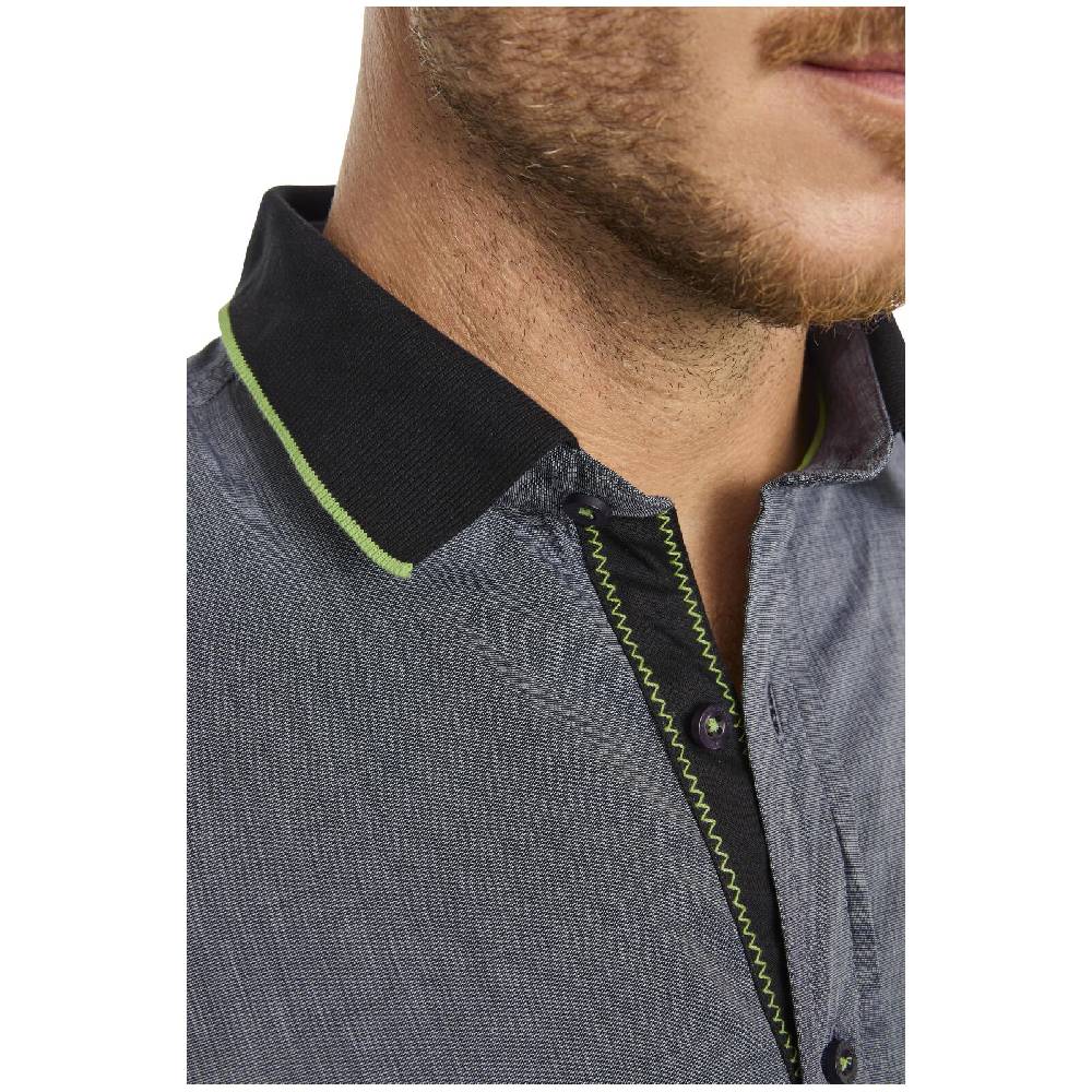 Jan Vanderstorm Kurzarmhemd MILDON Dunkelgrau