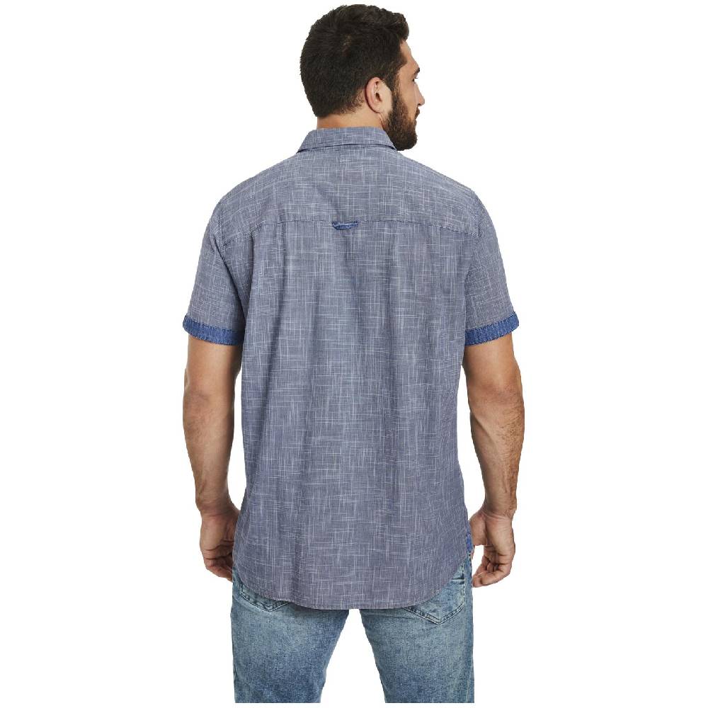 Jan Vanderstorm Kurzarmhemd NATTFARI Blau