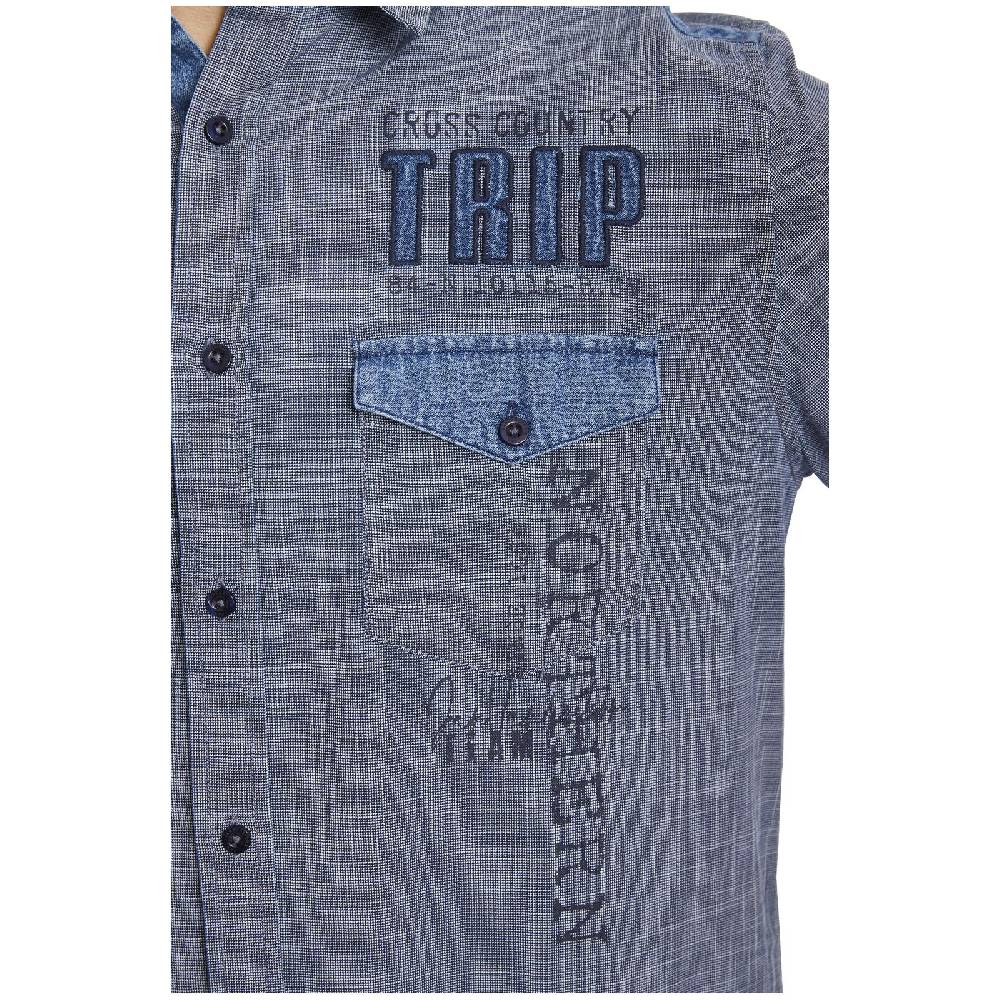 Jan Vanderstorm Kurzarmhemd NATTFARI Blau