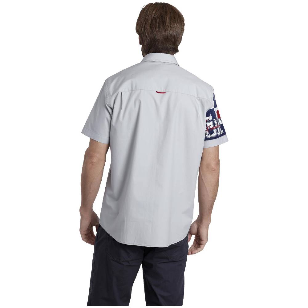 Jan Vanderstorm Kurzarmhemd NORAK Hellgrau