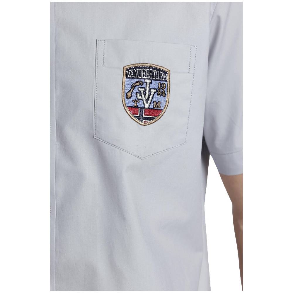 Jan Vanderstorm Kurzarmhemd NORAK Hellgrau