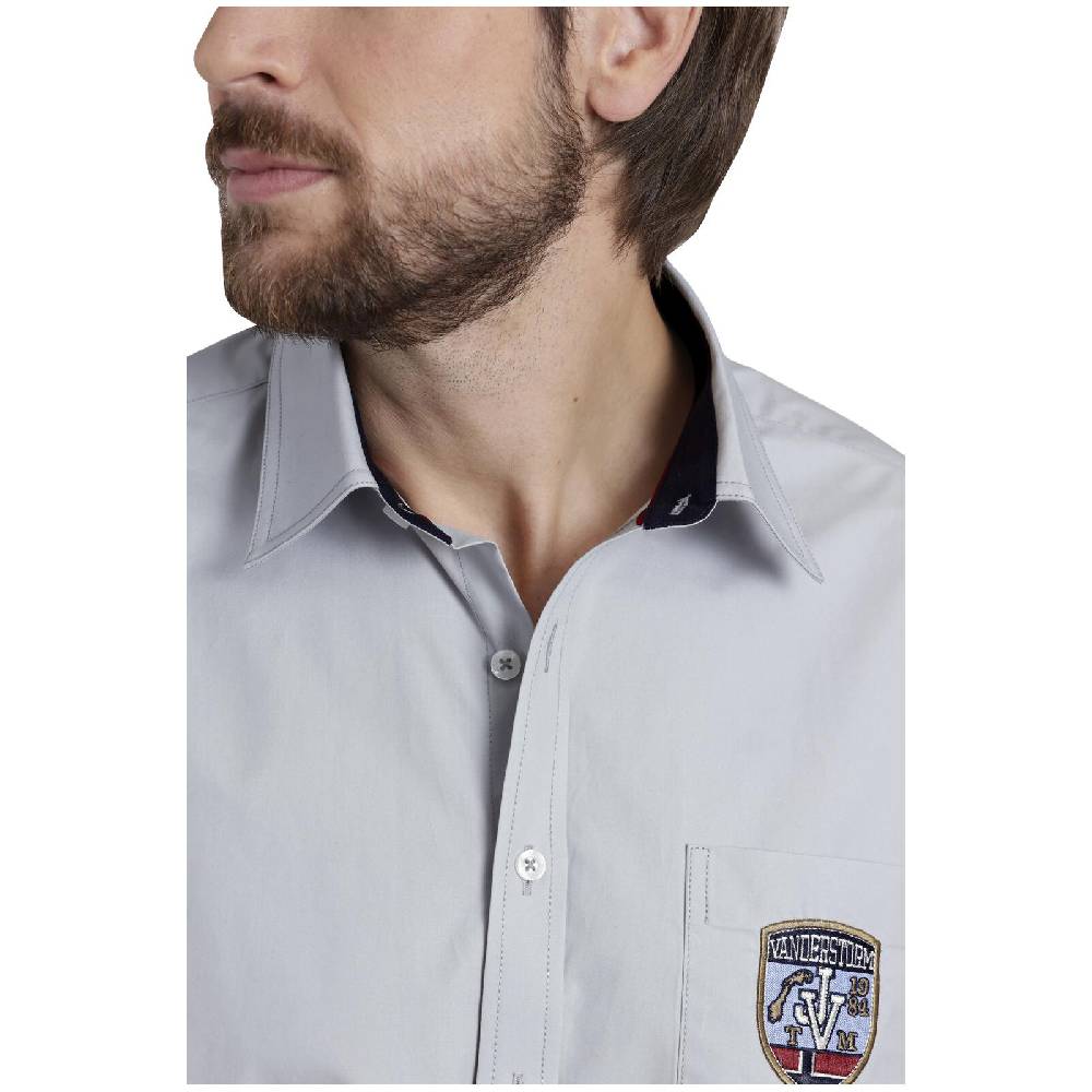 Jan Vanderstorm Kurzarmhemd NORAK Hellgrau