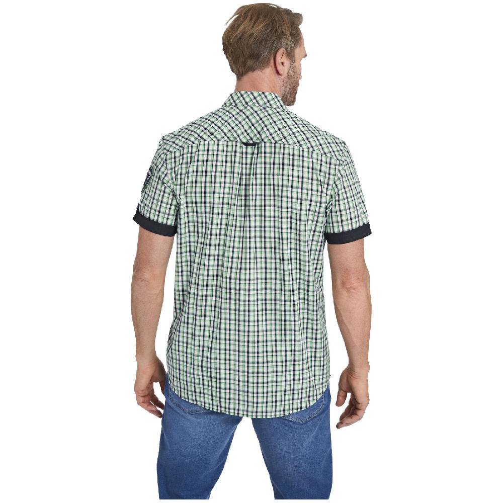 Jan Vanderstorm Kurzarmhemd SIMUN Grün Kariert