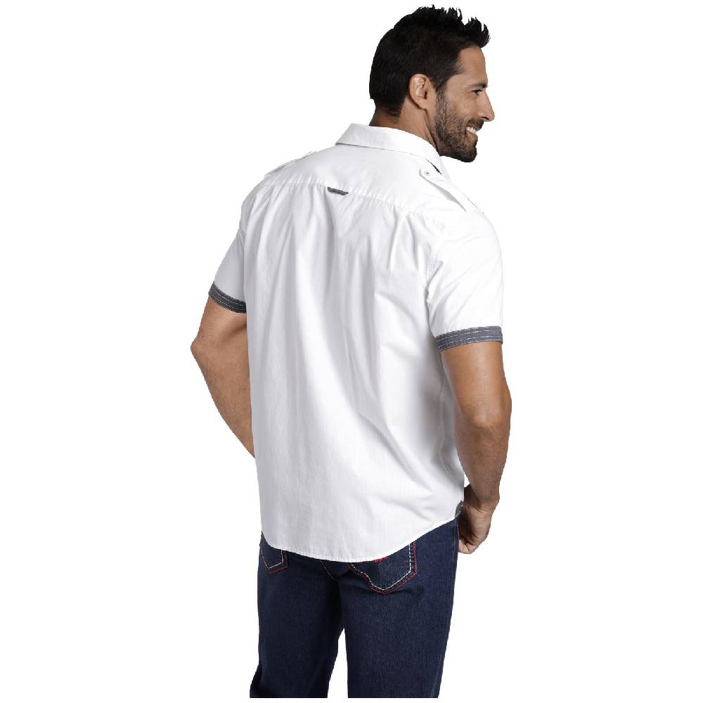 Jan Vanderstorm Kurzarmhemd SKIRNIR Weiß