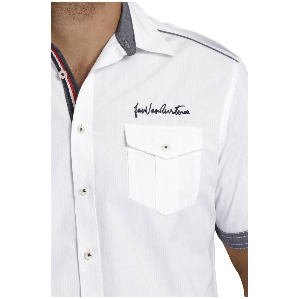 Jan Vanderstorm Kurzarmhemd SKIRNIR Weiß