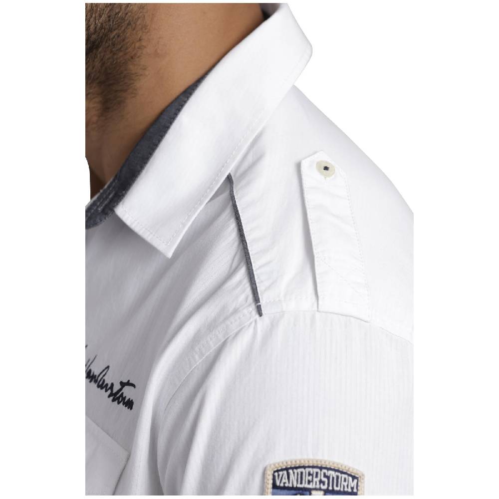 Jan Vanderstorm Kurzarmhemd SKIRNIR Weiß